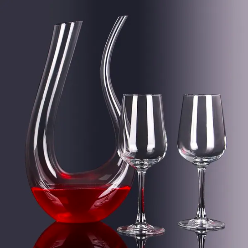 Bình decanter thiên nga trắng